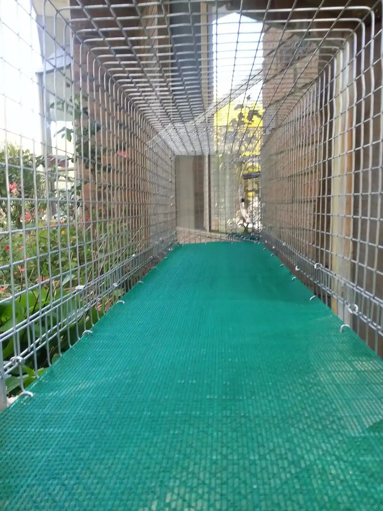 looking inside a aerial tunnel